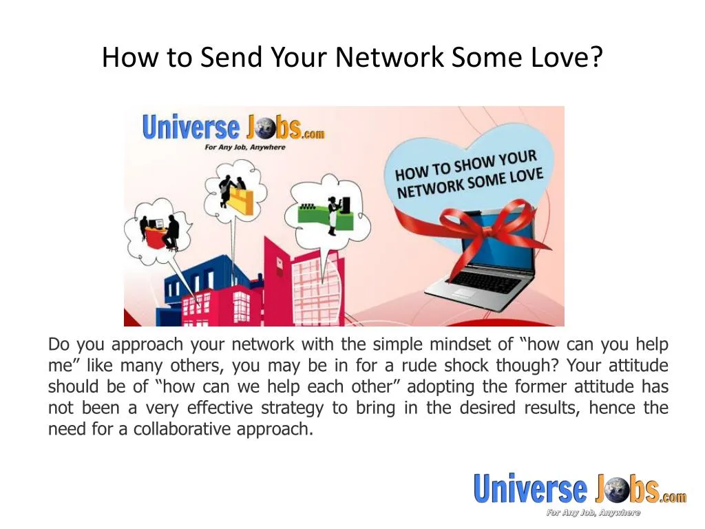 how to send your network some love