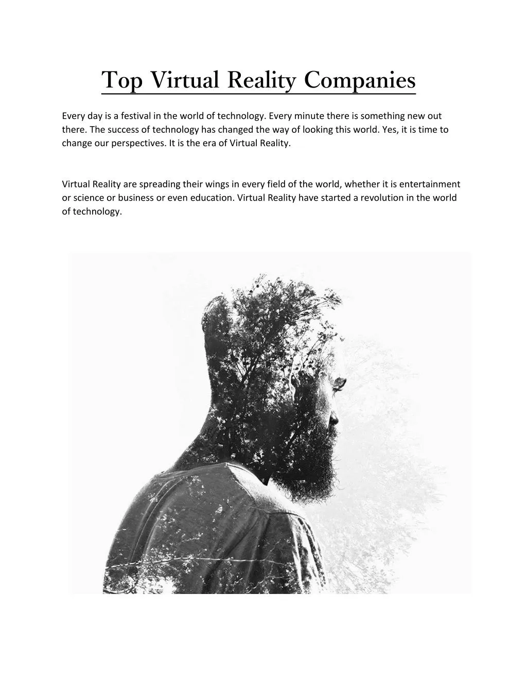 top virtual reality companies