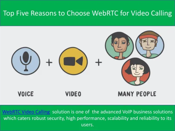 Top Five Reasons to Choose WebRTC for Video Calling