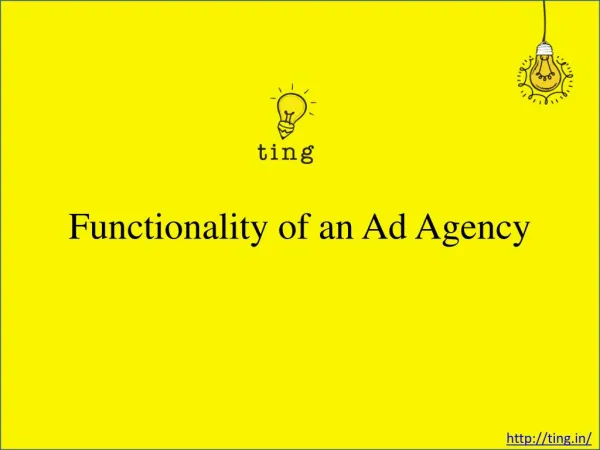 Functionality of an Ad Agency