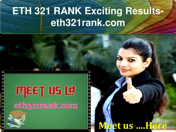 ETH 321 RANK Exciting Results- eth321rank.com