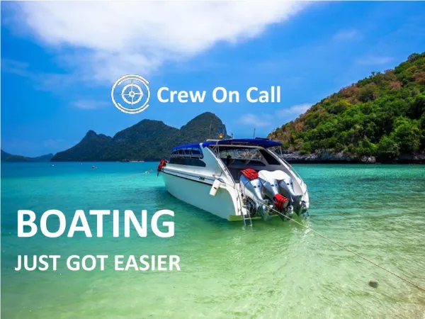 Crew for Yachts | Crewoncall.com