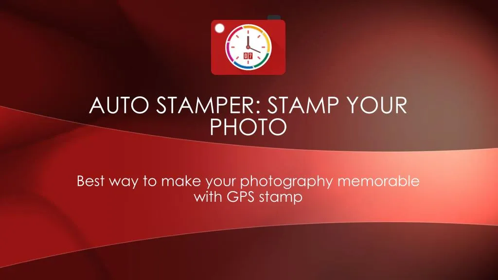 auto stamper stamp your photo