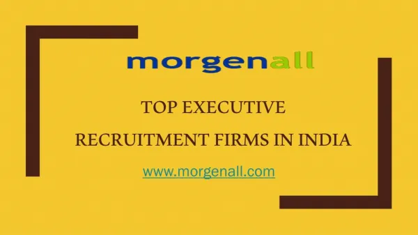 Top Executive Recruitment Firms in India
