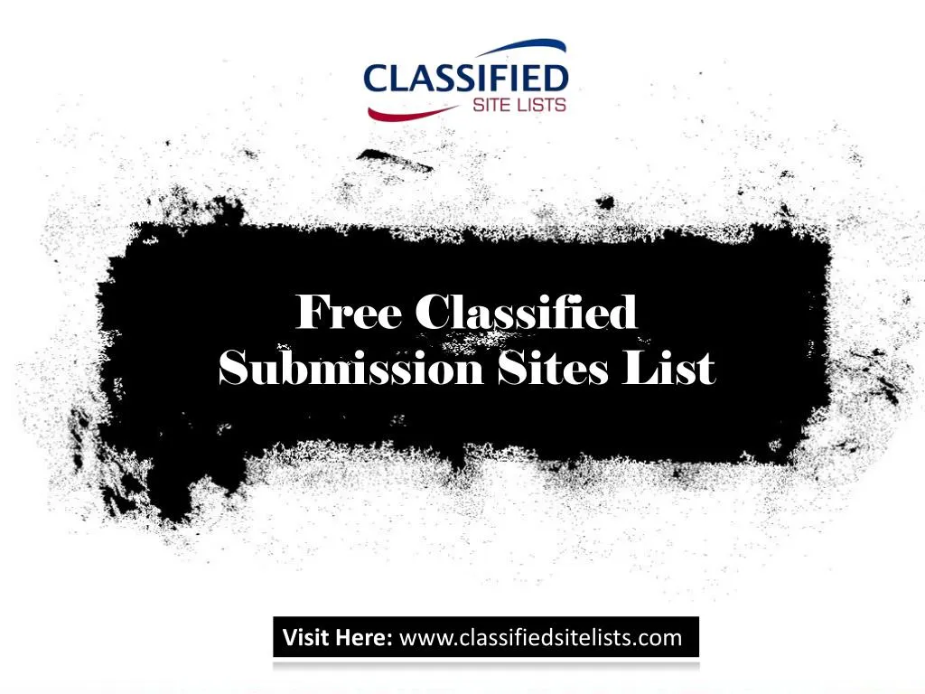 free classified submission sites list
