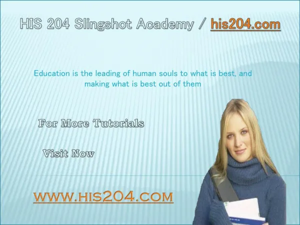 HIS 204 Slingshot Academy / his204.com