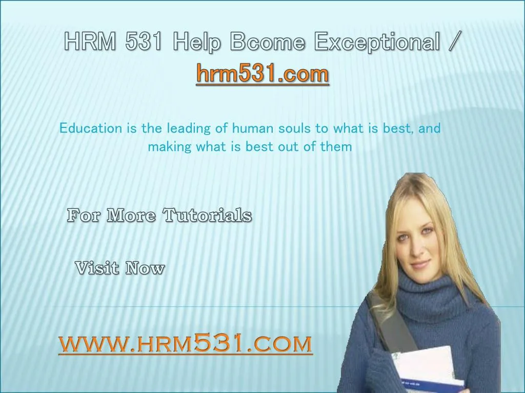 hrm 531 help bcome exceptional hrm531 com