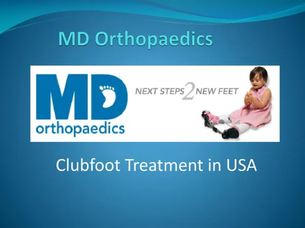 Clubfoot Treatment for Babies