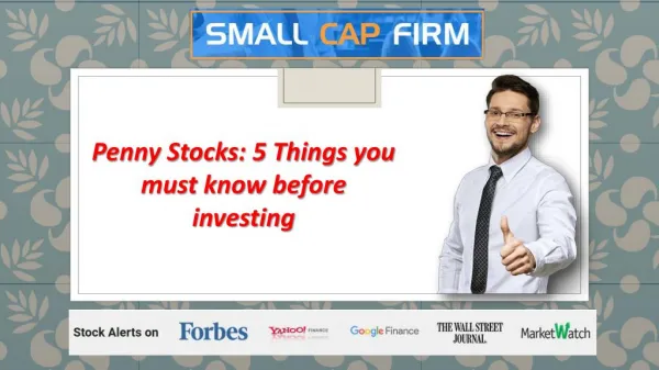 Penny Stocks - 5 Things you must know before investing