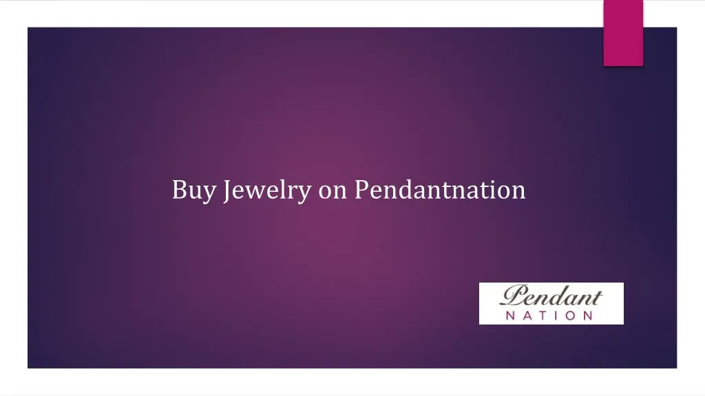 buy jewelry on pendantnation