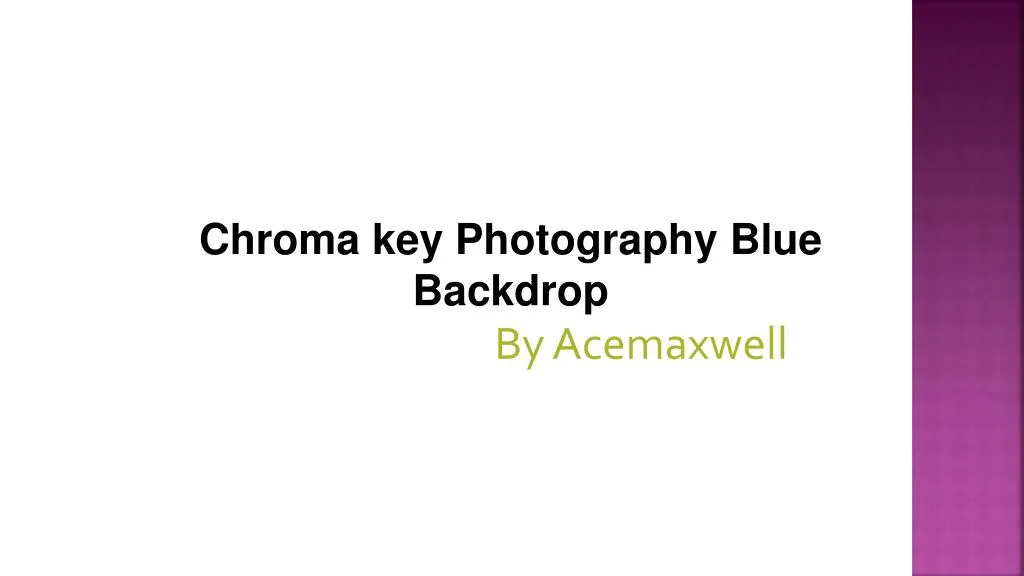 chroma key photography blue backdrop by acemaxwell