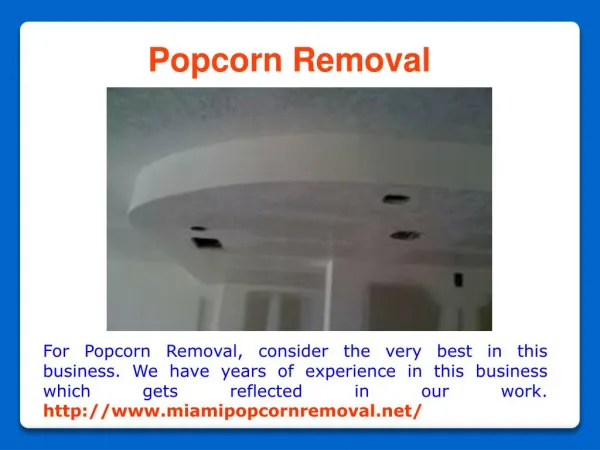 Remove Popcorn Ft Lauderdale