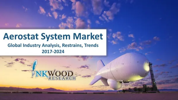 Aerostat System Market | Global Industry Analysis, Restrains, Trends 2017-2024