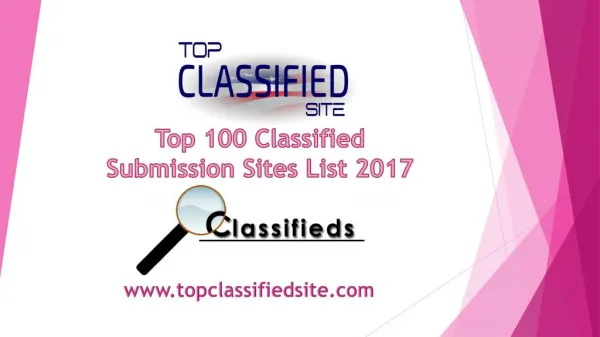 Top 100 Directory Submission Sites for Seo