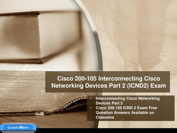 Download Cisco 200-105 ICND2 Exam PDF Questions Answers