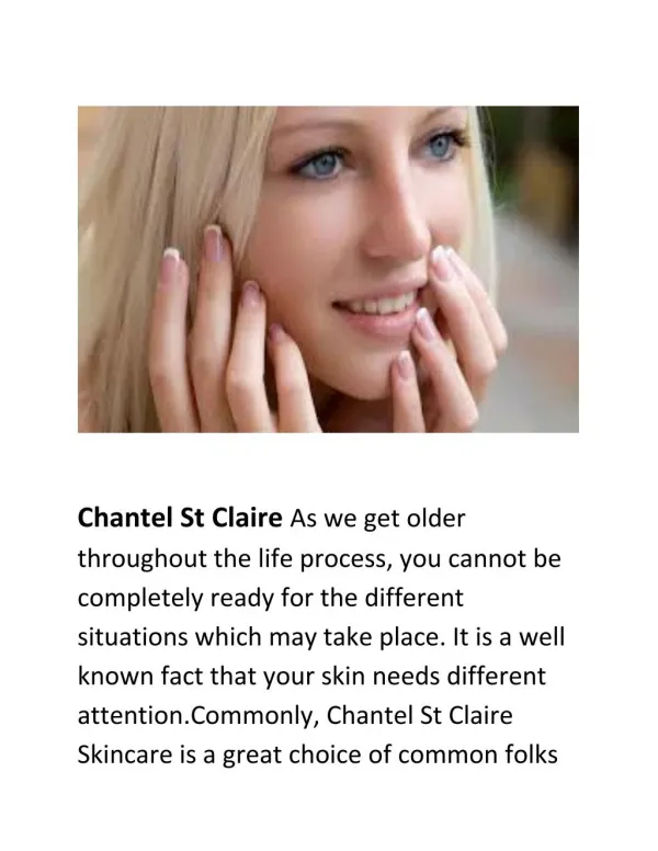 http://www.healthcare24by7.org/Chantel-st-claire-serum/