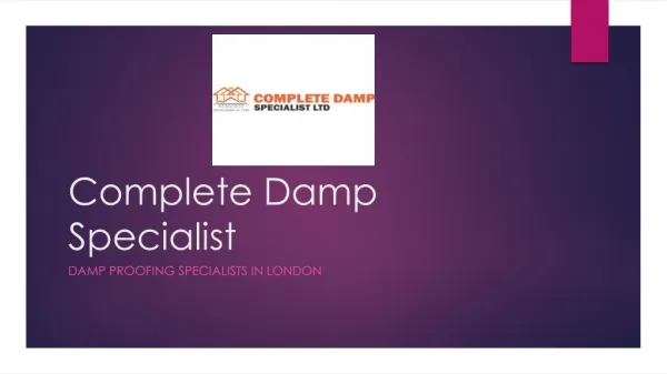 Complete Damp Proofing Solutions