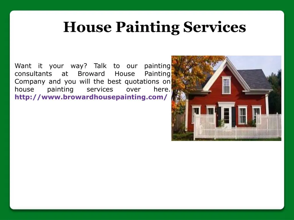 house painting services