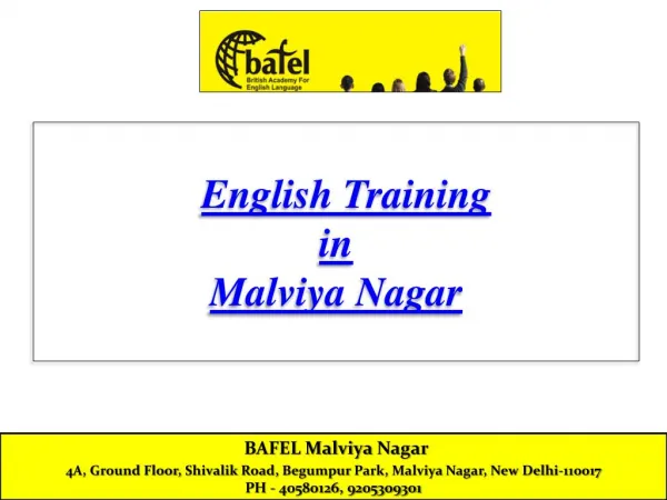 English Training in Malviya Nagar Delhi