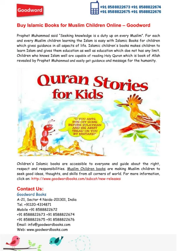 Buy Islamic Books for Muslim Children Online