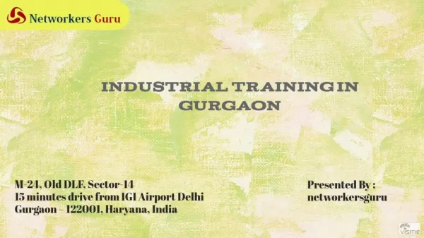 Industrial Training in Gurgaon, Delhi NCR