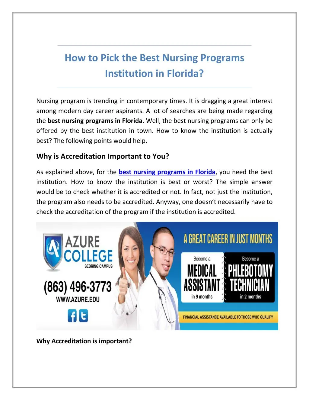 how to pick the best nursing programs institution