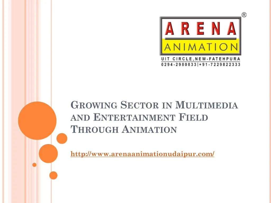 growing sector in multimedia and entertainment field through animation