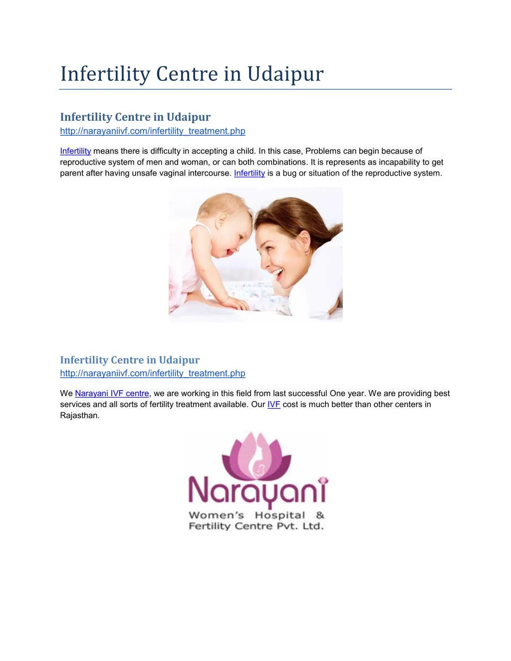 infertility centre in udaipur