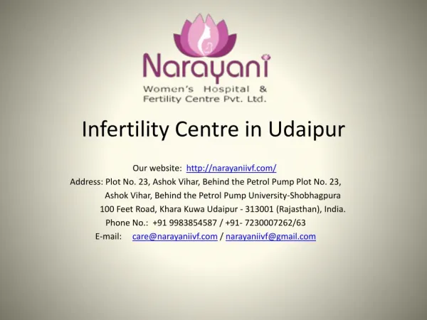 Infertility Centre in Udaipur