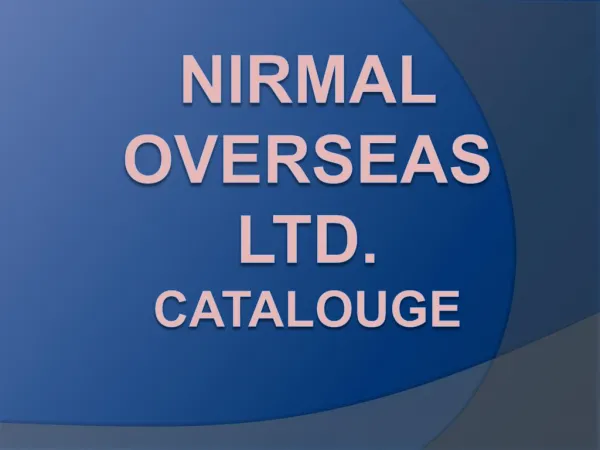 Slitting Line and Tube Mill Roll Manufactured By Nirmal Overseas Limited