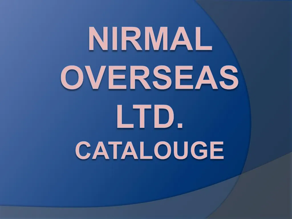 nirmal overseas ltd catalouge