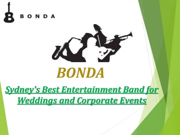 Best Live Wedding Entertainment Bands in Melbourne