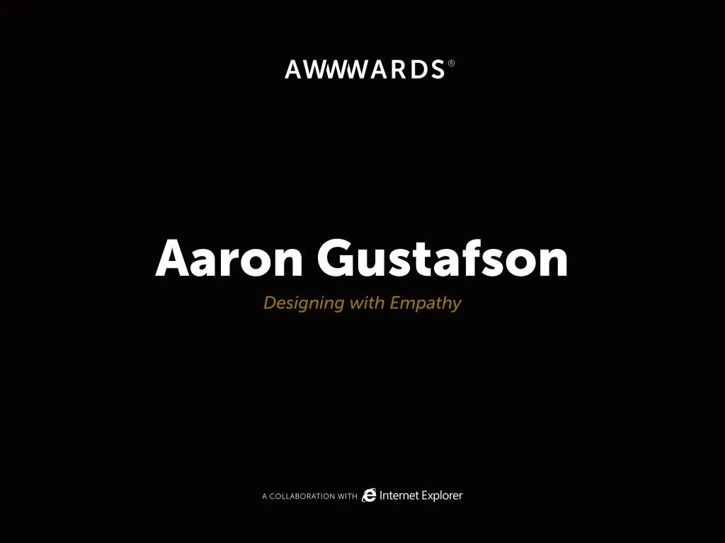 aaron gustafson designing with empathy