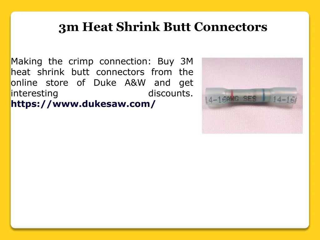 3m heat shrink butt connectors