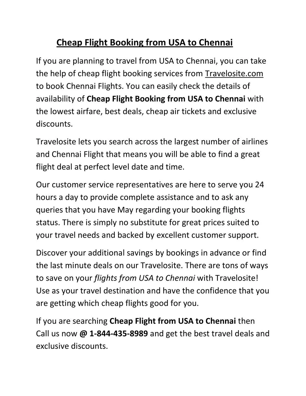 cheap flight booking from usa to chennai