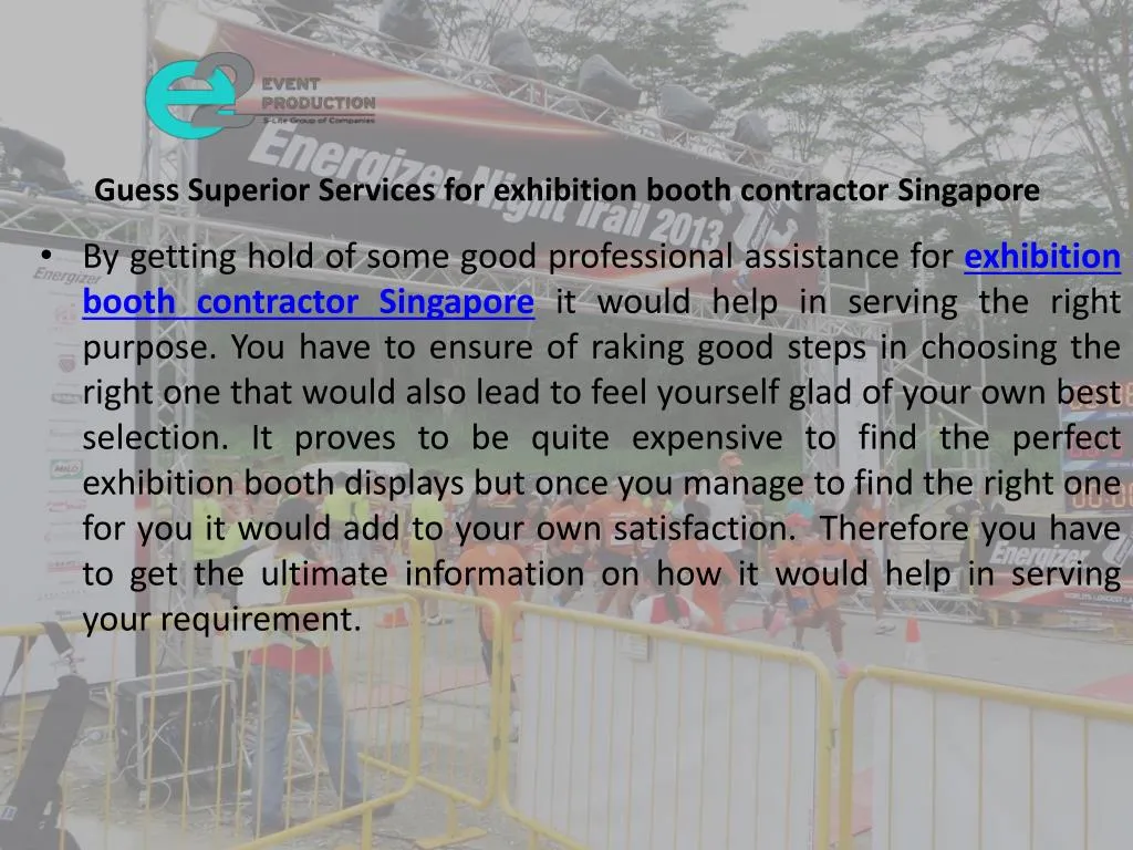 guess superior services for exhibition booth contractor singapore