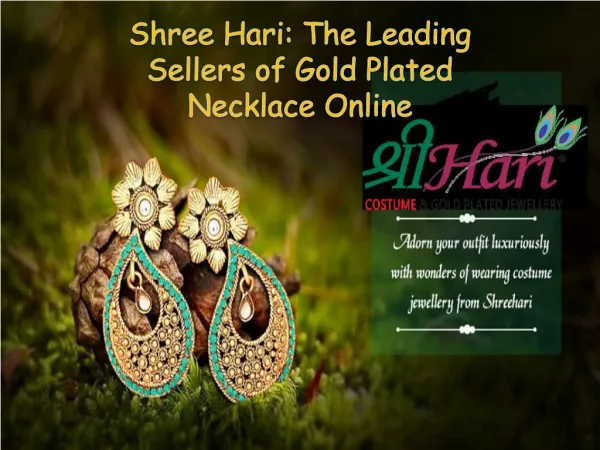 Shree Hari: The Leading Sellers of Gold Plated Necklace Online