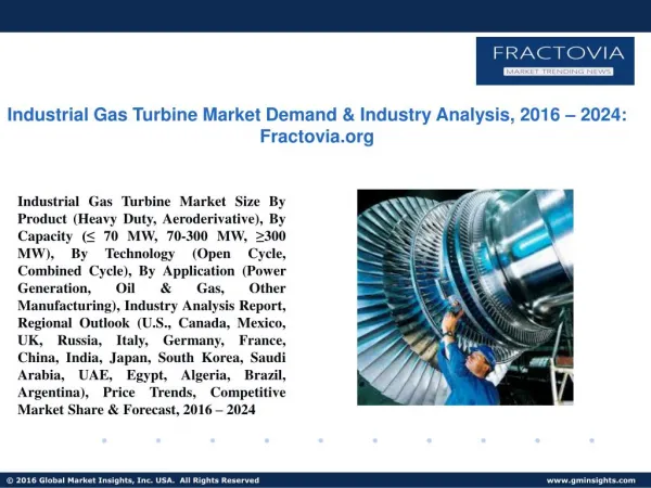 PPT for Industrial Gas Turbine Market