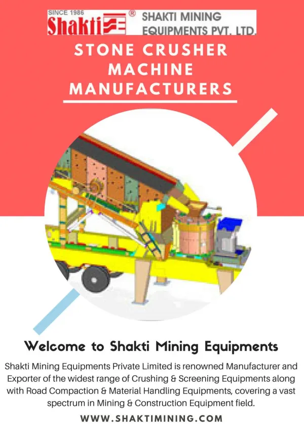 Stone Crusher Machine Manufacturers