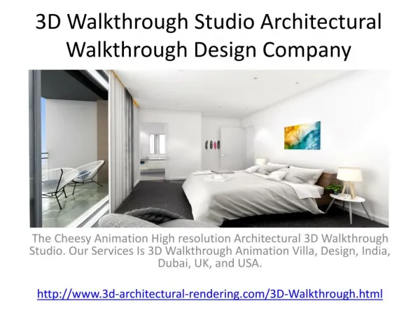 3D Walkthrough Studio Architectural Walkthrough Design Company