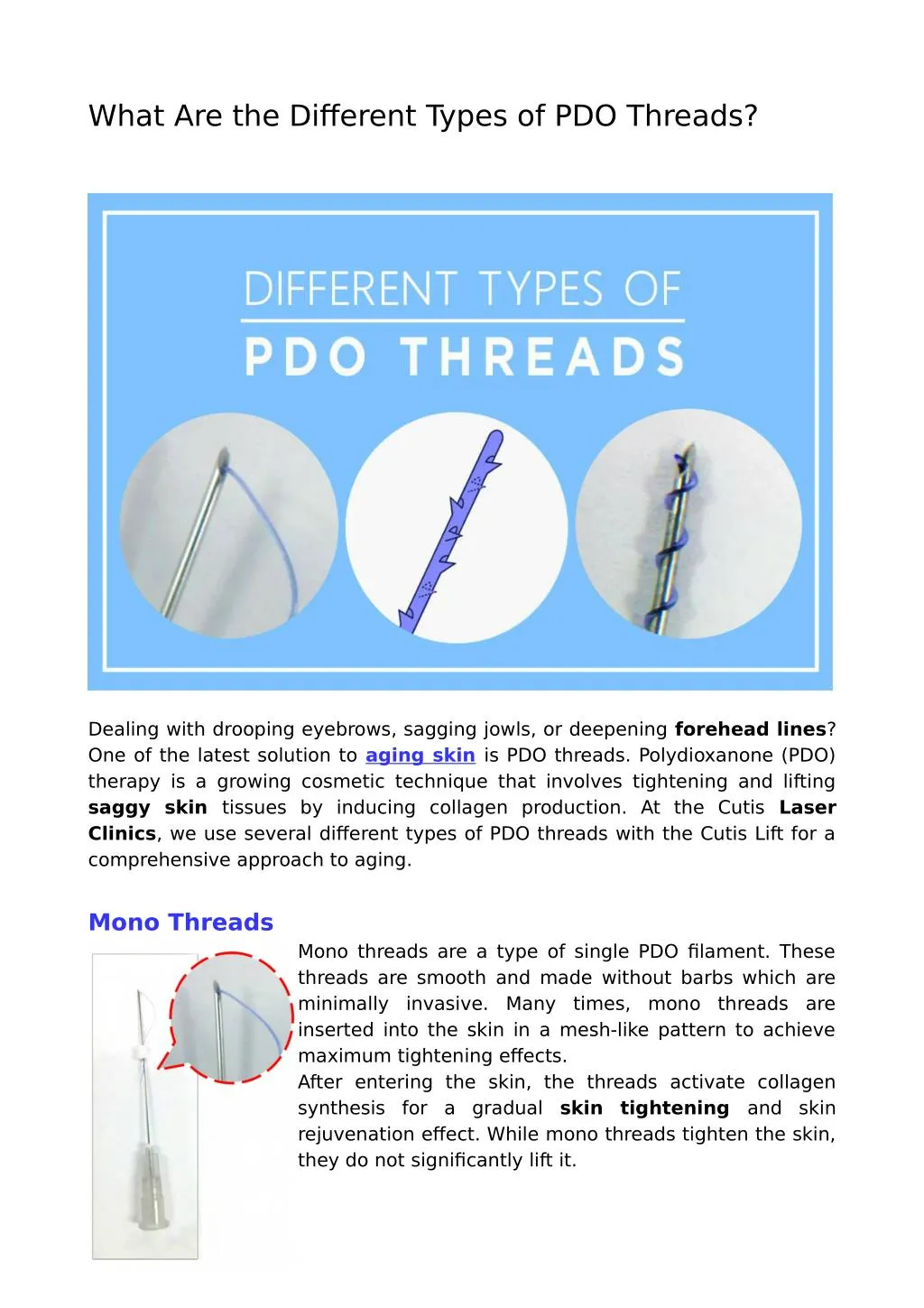 what are the different types of pdo threads