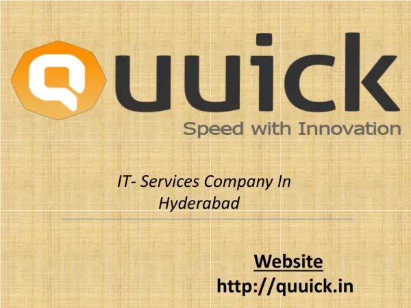 Web Development Companies in Hyderabad | quuick