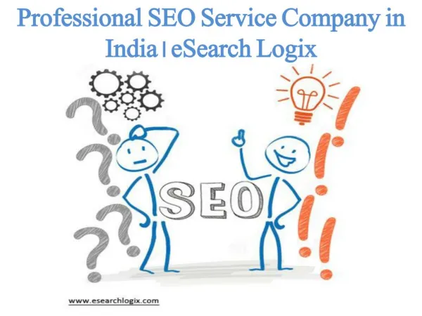 Professional SEO Service Company in India | eSearch Logix