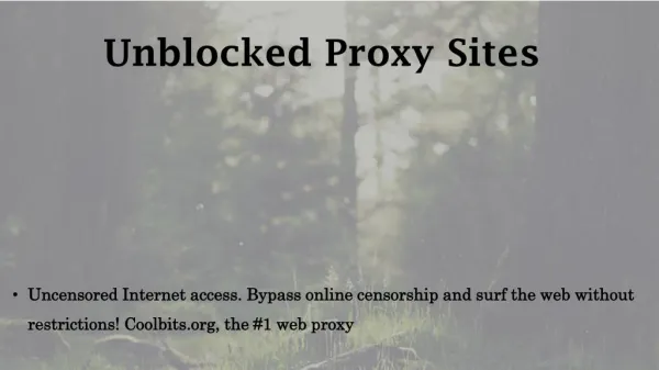 unblocked proxy sites - coolbits.org