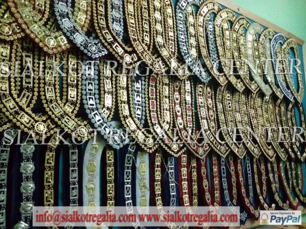 Masonic Shrine Metal Chain collar