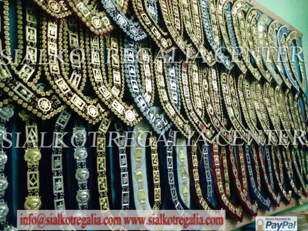 Masonic Shrine chain collar with rhinestones