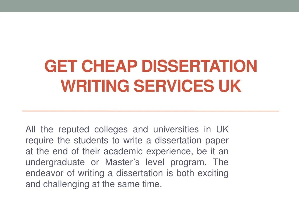 get cheap dissertation writing services uk