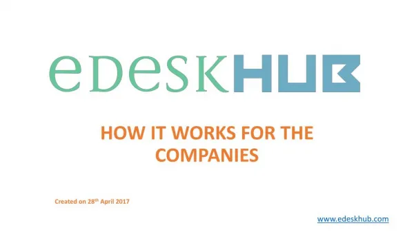 eDesk HUB - Review & Research Platform for Technology Services