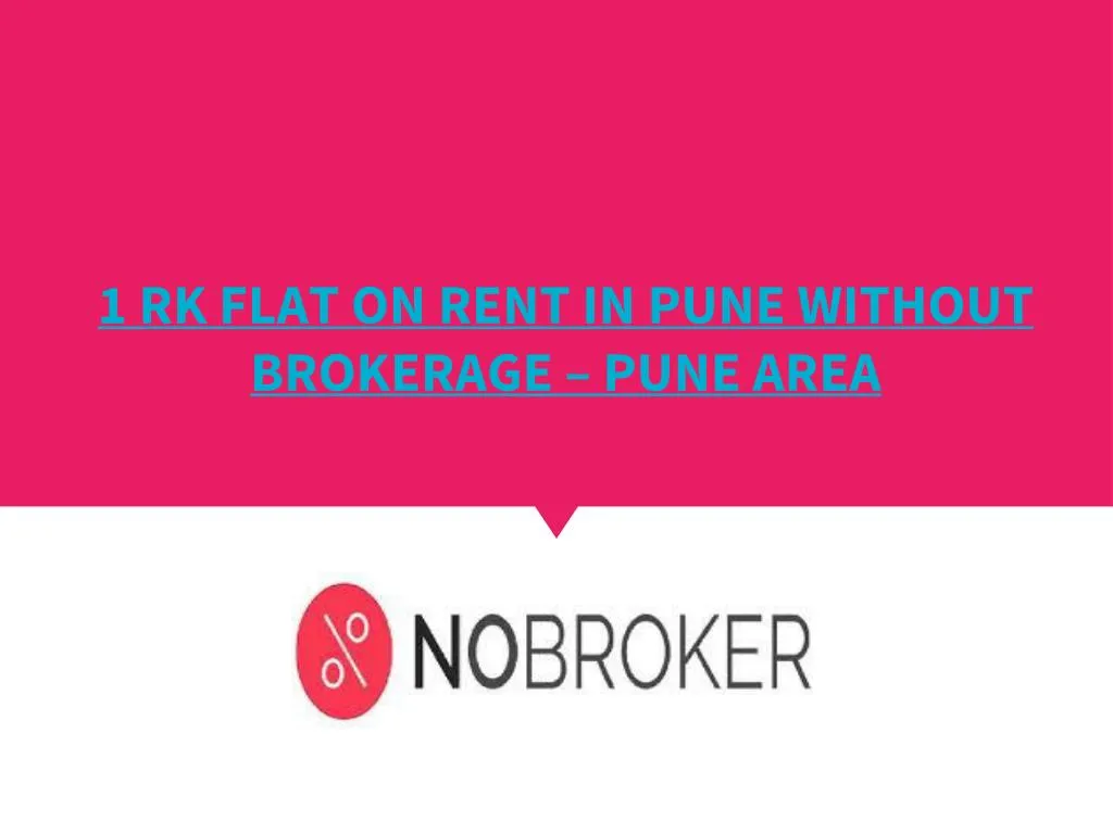 1 rk flat on rent in pune without brokerage pune