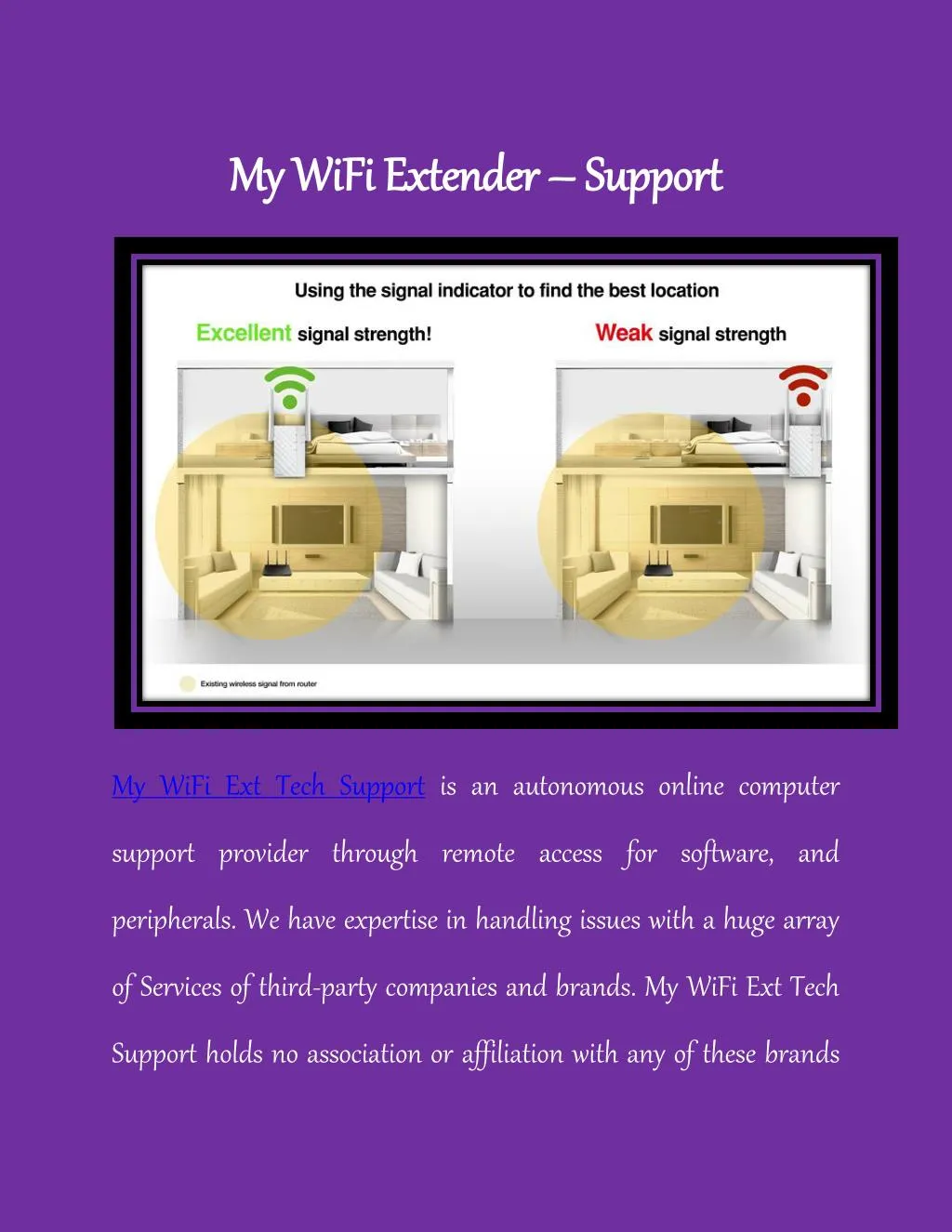 my wifi extender my wifi extender support